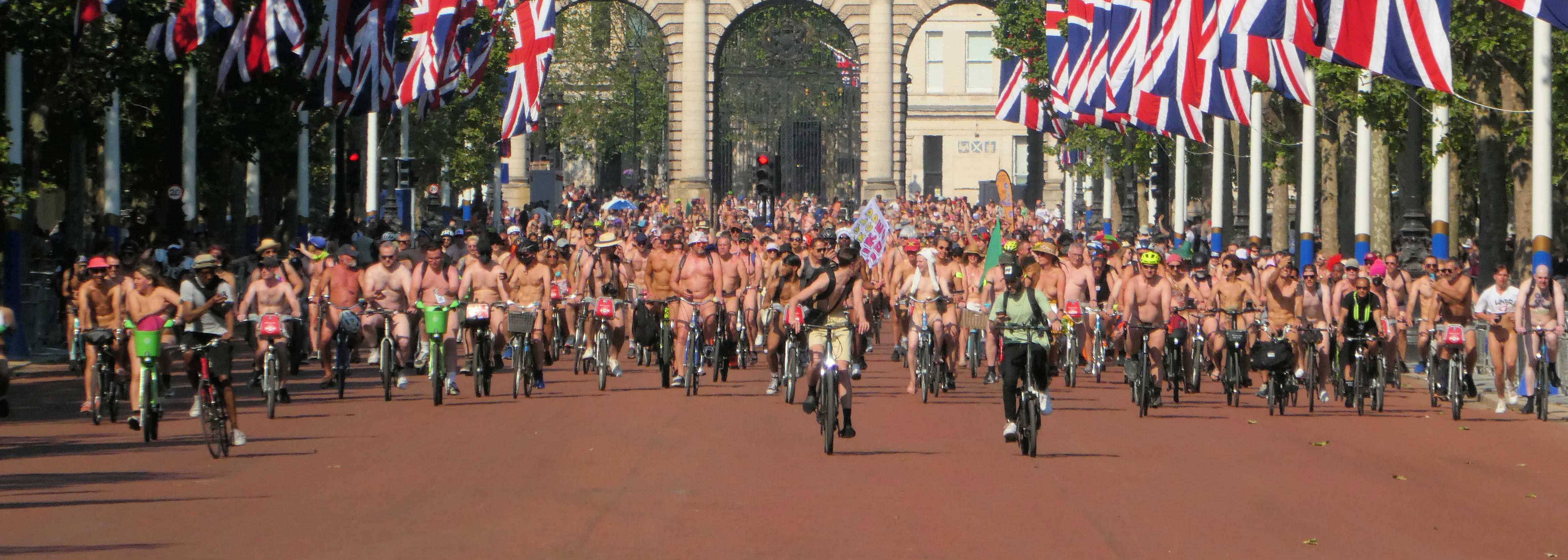 WNBR London entering The Mall